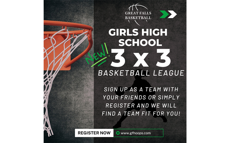 New! Girls High School 3v3 Basketball League