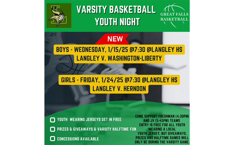 Langley Youth Nights - Mark Your Calendar