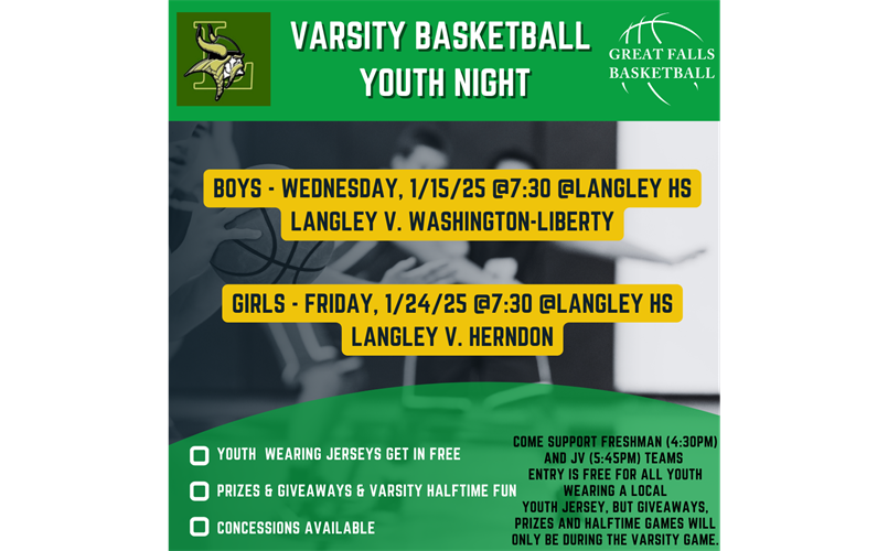 Langley Youth Nights - Mark Your Calendar